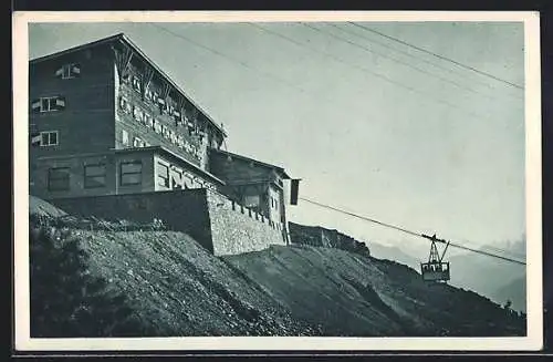 AK Patscherkofel-Bahn an der Bergspitze