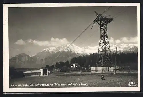 AK Innsbruck, Patscherkofel-Schwebebahn, Talstation bei Igls