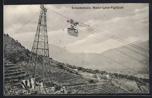 AK Schwebebahn Meran-Lana-Vigiljoch