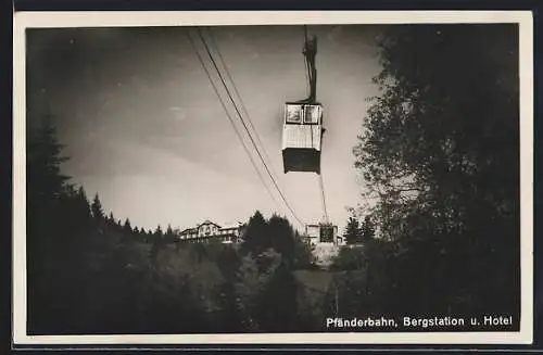 AK Pfänderbahn, Bergstation und Hotel