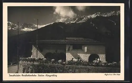 AK Innsbruck, Nordkettenbahn bei Station Hungerburg