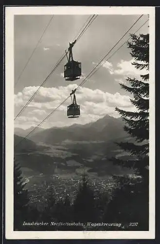 AK Innsbruck, Wagenkreuzung der Nordkettenbahn