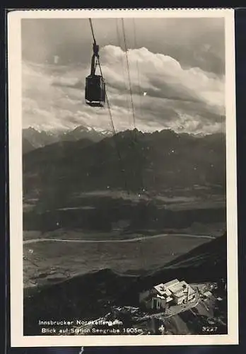 AK Innsbrucker Nordkettenbahn, Blick auf die Station Seegrube