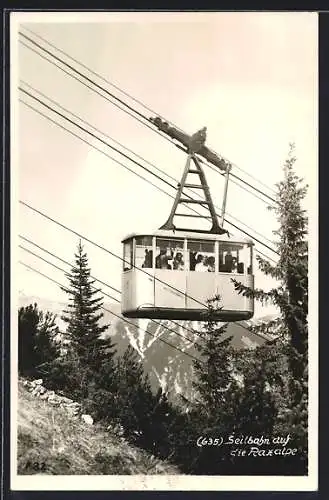 AK Raxalpe, Seilbahn gegen Schneeberg