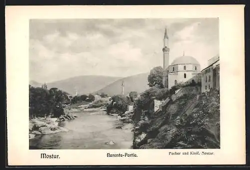 AK Mostar, Narenta-Partie mit Moschee