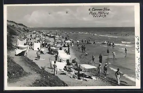 AK Carmen Silva, Plaja Militara, Strandleben, Badegäste im Wasser und am Strand