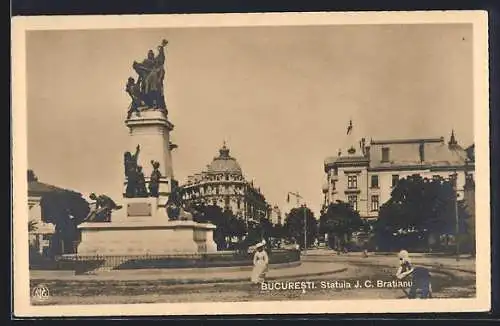 AK Bucuresti, Partie an der Statuia J. C. Bratianu