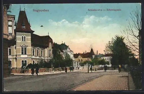 AK Nagyszeben, Schewis-ucta, Schewisgasse