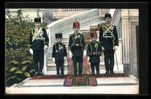 AK Tunesien, Les princes Imperiaux, tunesische Prinzen in Uniform