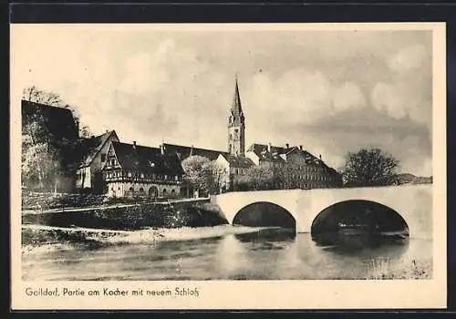 AK Gaildorf, Partie am Kocher mit neuem Schloss
