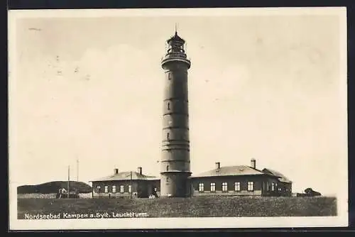 AK Kampen a. Sylt, Blick auf den Leuchtturm