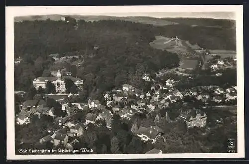 AK Bad Liebenstein im Thüringer Wald, Ortsansicht aus der Vogelschau