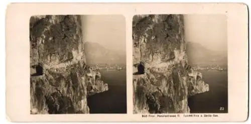 Stereo-Fotografie NPG, Berlin-Steglitz, Ansicht Riva / Gardasee, Ponalestrasse