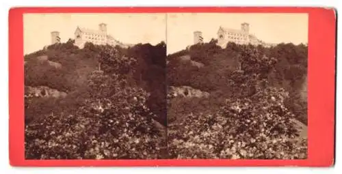 Stereo-Fotografie unbekannter Fotograf, Ansicht Eisenach, Wartburg