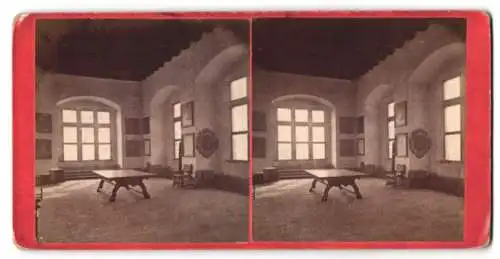 Stereo-Fotografie K. Fridrich, Prag, Ansicht Prag - Praha, alte Landtagsschule in der königlichen Burg