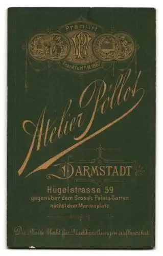 Fotografie Atelier Pöllot, Darmstadt, Hügelstrasse 59, Porträt einer Dame