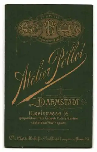 Fotografie Atelier Pöllot, Darmstadt, Hügelstrasse 59, Portrait eines Herrn mit Schnurrbart