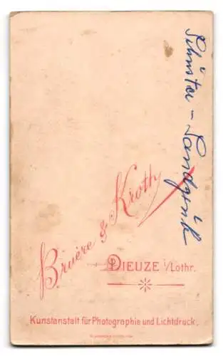 Fotografie Bruyère & Kroth, Dieuze i. Lothr., Portrait eines jungen Soldaten in Uniform