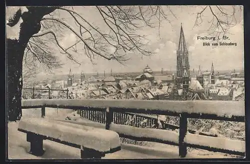 AK Freiburg i. B., Blick vom Schlossberg