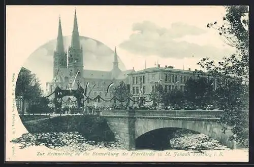 AK Freiburg / Breisgau, Erinnerung an die Einweihung der Pfarrkirche zu St. Johann