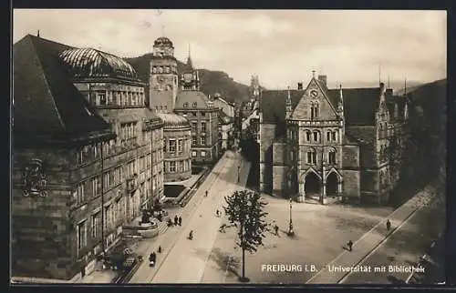 AK Freiburg i. B., Universität mit Bibliothek