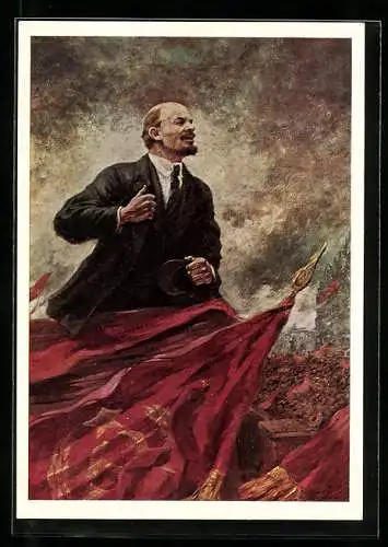 AK Lenin auf der Tribüne