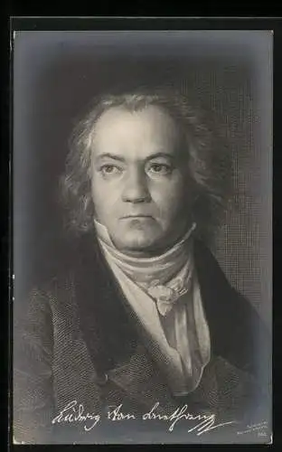 AK Portrait Komponist Ludwig van Beethoven