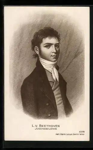 AK L. V. Beethoven, Jugendbildnis