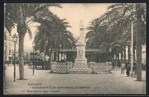 AK Alicante, Monumento a los Martires de la Libertad