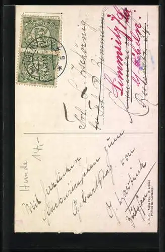 AK Holländische Mädchen mit Hundewelpen