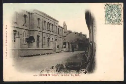 AK Chamaret, La Mairie et Les Écoles