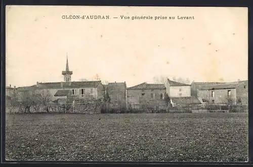 AK Cléon-d`Audran, Vue générale prise au Levant