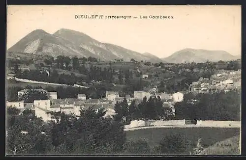 AK Dieulefit, Les Combeaux pittoresques et vue sur les montagnes environnantes