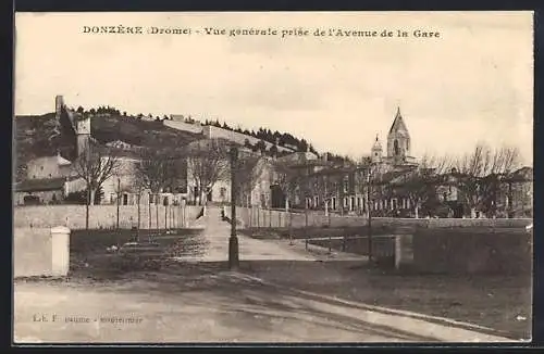 AK Donzère, Vue générale prise de l`Avenue de la Gare