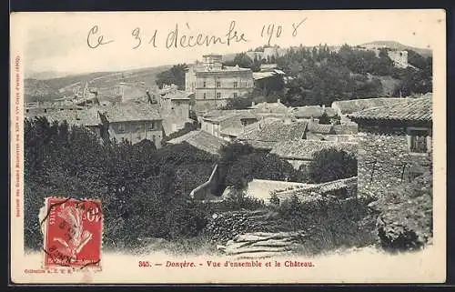 AK Donzère, Vue d`ensemble et le Château