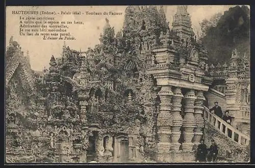 AK Hauterives, Palais idéal, Tombeau du Facteur