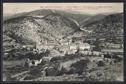 AK Rousset, Ouest, Alentours de la Lance, contrefort des Alpes, la traverse de Courir, Lajounanet et Charbonnel