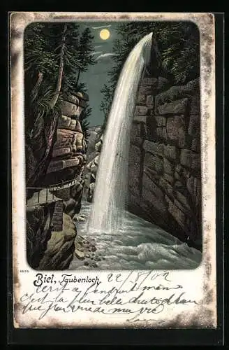 Mondschein-Lithographie Biel, Taubenloch