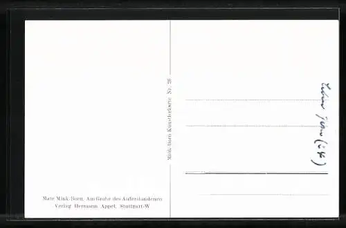 AK Serie: Bibelgeschichte, am Grabe des Auferstandenen