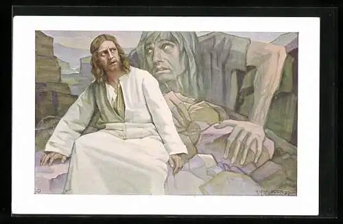 AK Jesu Versuchung
