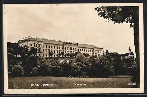 AK Enns /Oberdonau, Blick zur Kaserne