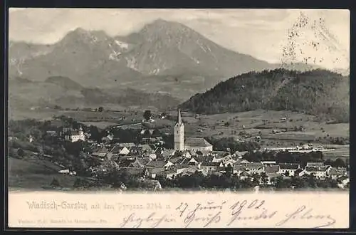 AK Windisch-Garsten, Ortsansicht gegen den Pyrgass