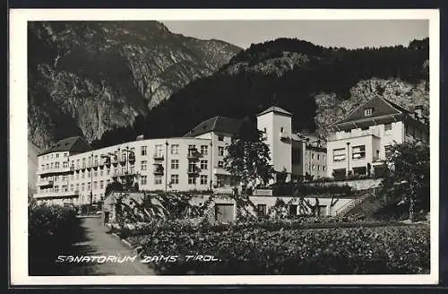 AK Zams /Tirol, Partie am Sanatorium