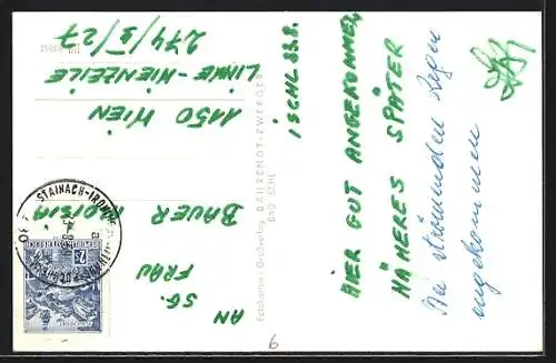 AK Bad Ischl, Blick auf Perneck