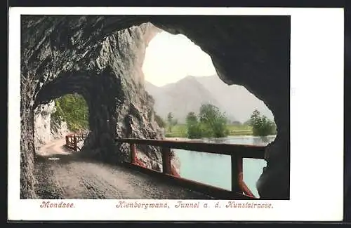 AK Mondsee, Kienbergwand, Tunnel an der Kunststrasse