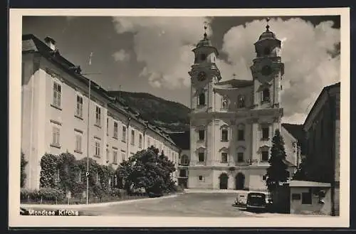 AK Mondsee, Schloss und Kirche