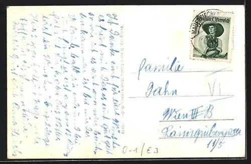 AK Mauerkirchen, Teilansicht mit Kirche