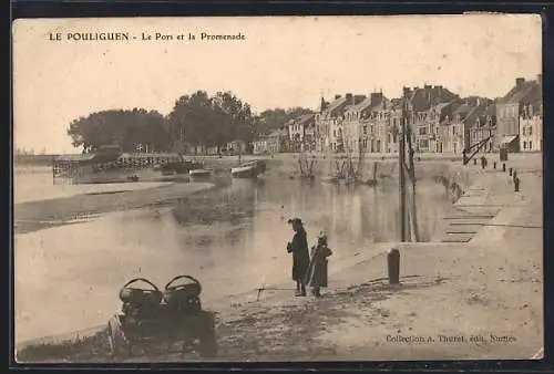 AK Le Pouliguen, Le Port et la Promenade