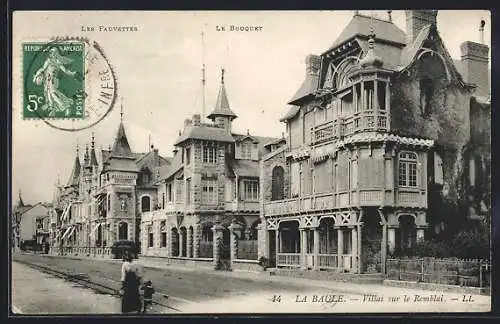 AK La Baule, Villas sur le Remblai