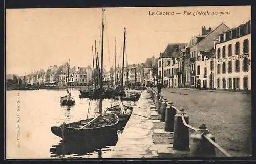 AK Le Croisic, Vue generale des quais